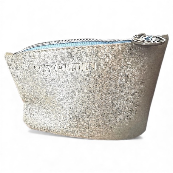 ipsy Handbags - Makeup Bag Gold Shimmery — IPSY